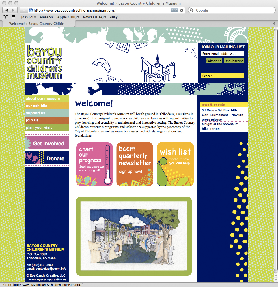 Bayou Country Children Museum Website