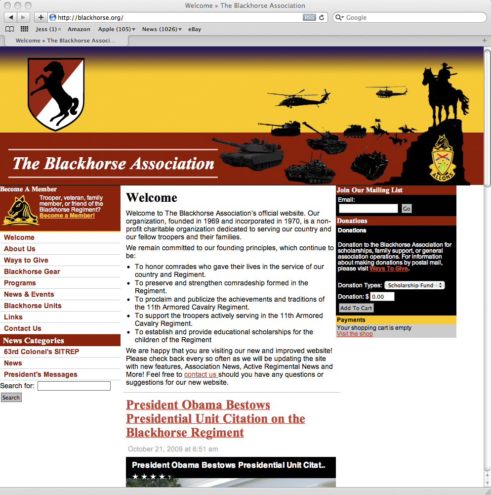 Blackhorse Association Website